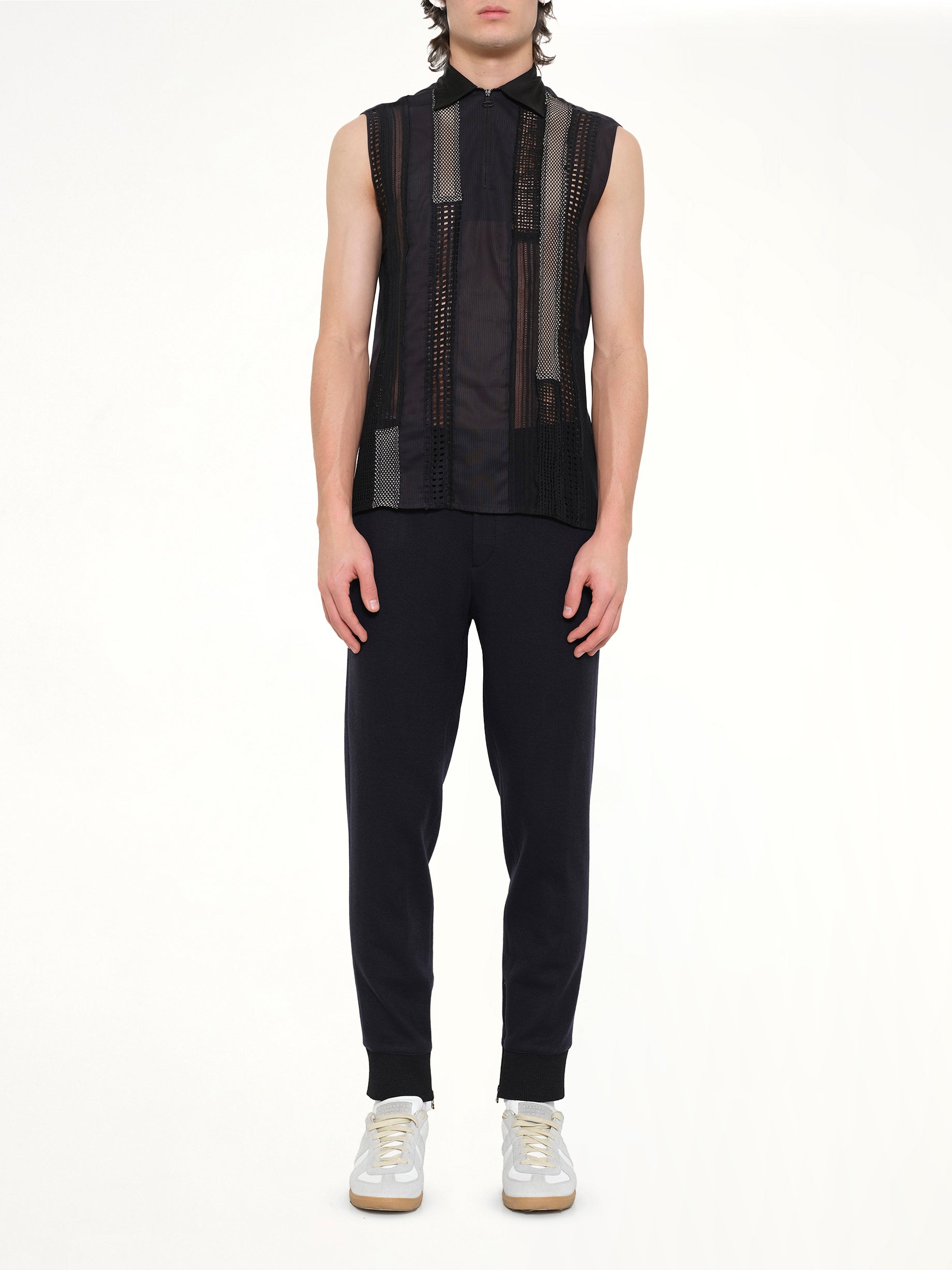 S/Less Shirt Patchwork in Black