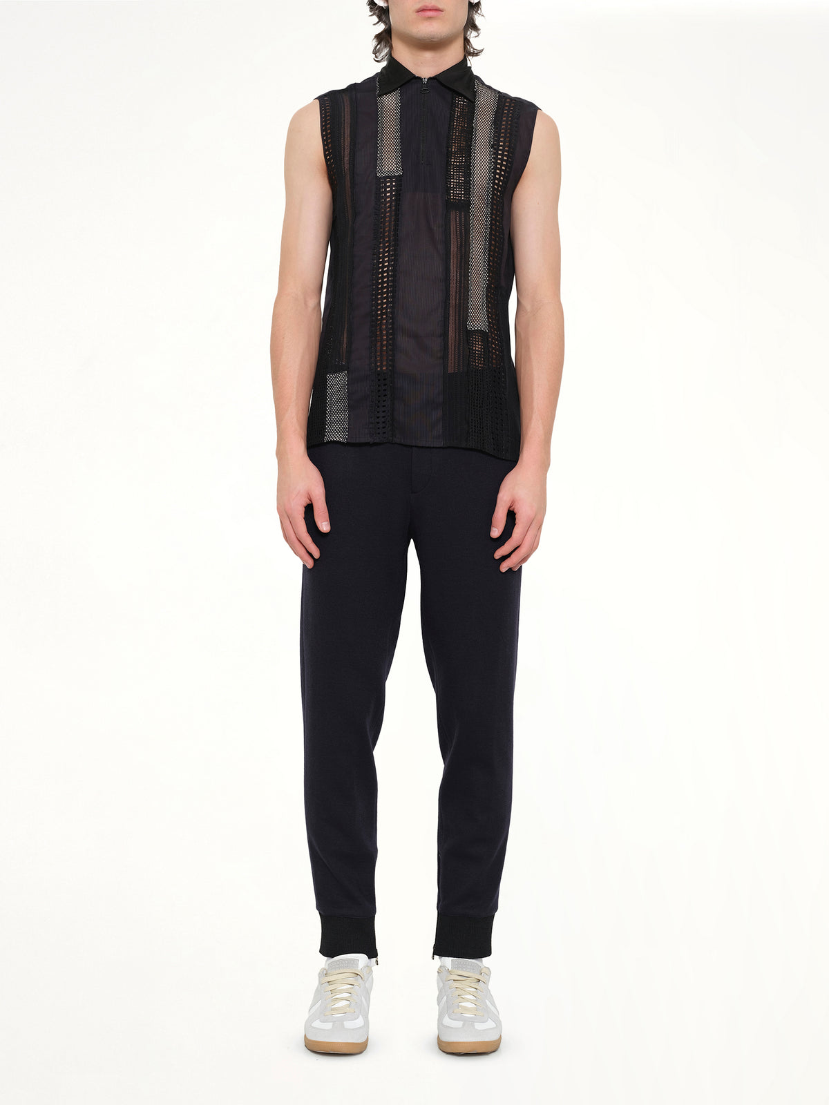 S/Less Shirt Patchwork in Black