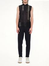 S/Less Shirt Patchwork in Black