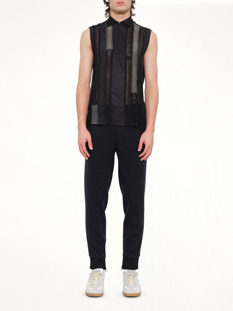 S/Less Shirt Patchwork in Black