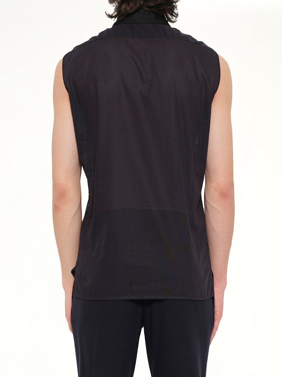S/Less Shirt Patchwork in Black