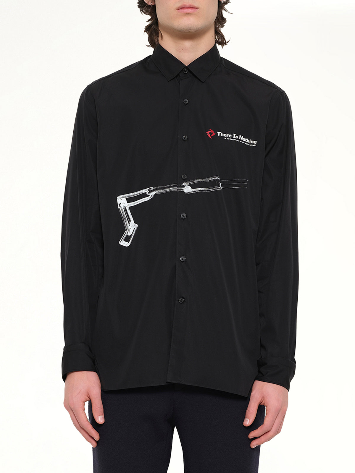 Shirt Small Collar in Black
