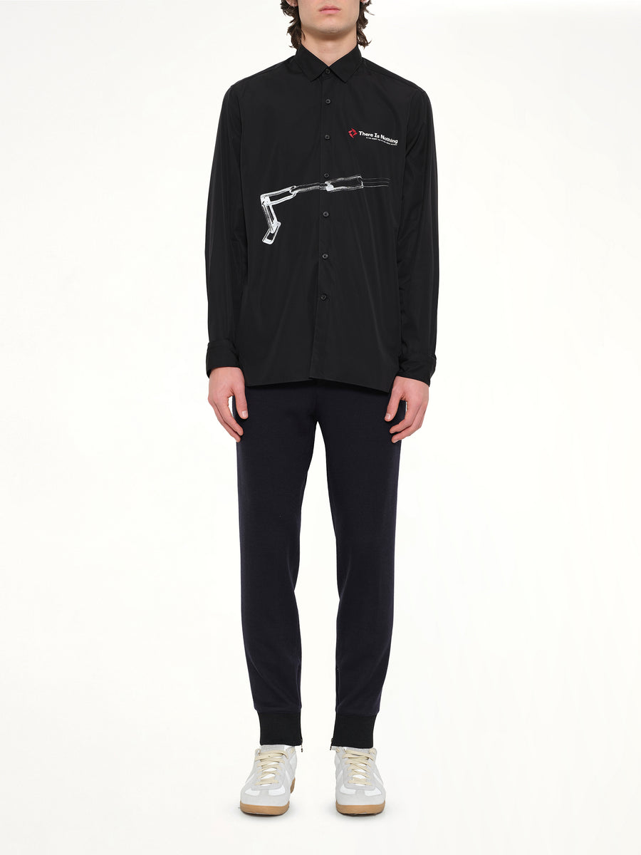 Shirt Small Collar in Black
