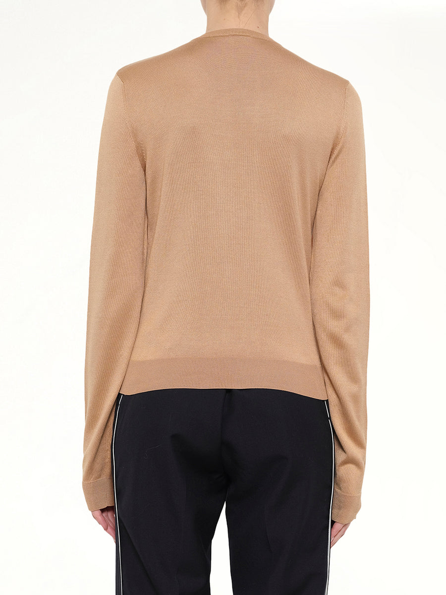 Stripe Bands Sweater in Camel