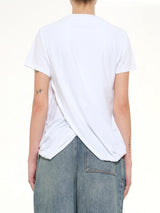 Draped Top in White