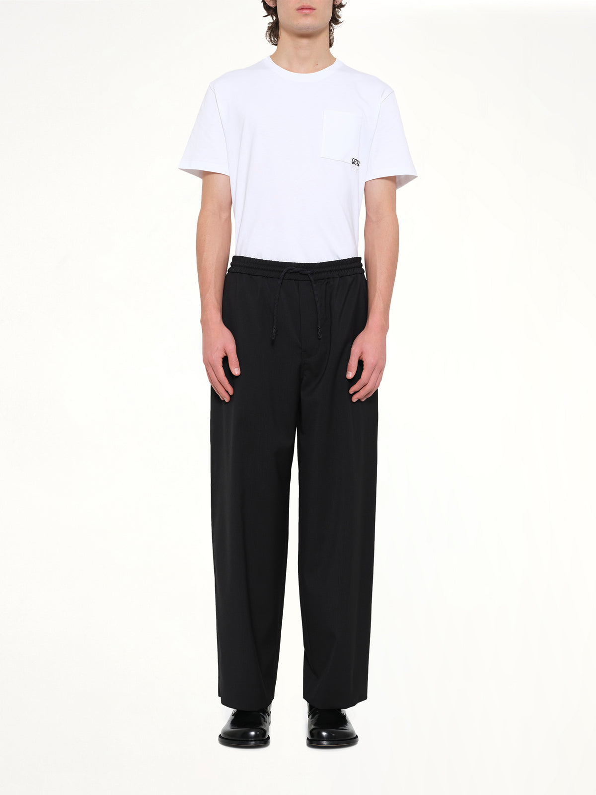 Drawstring Trousers AF in Black