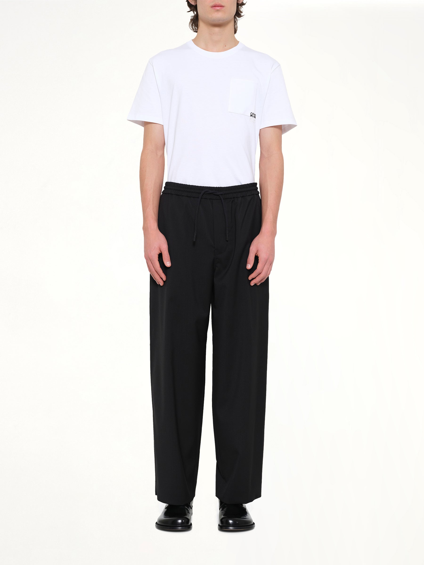 Drawstring Trousers AF in Black