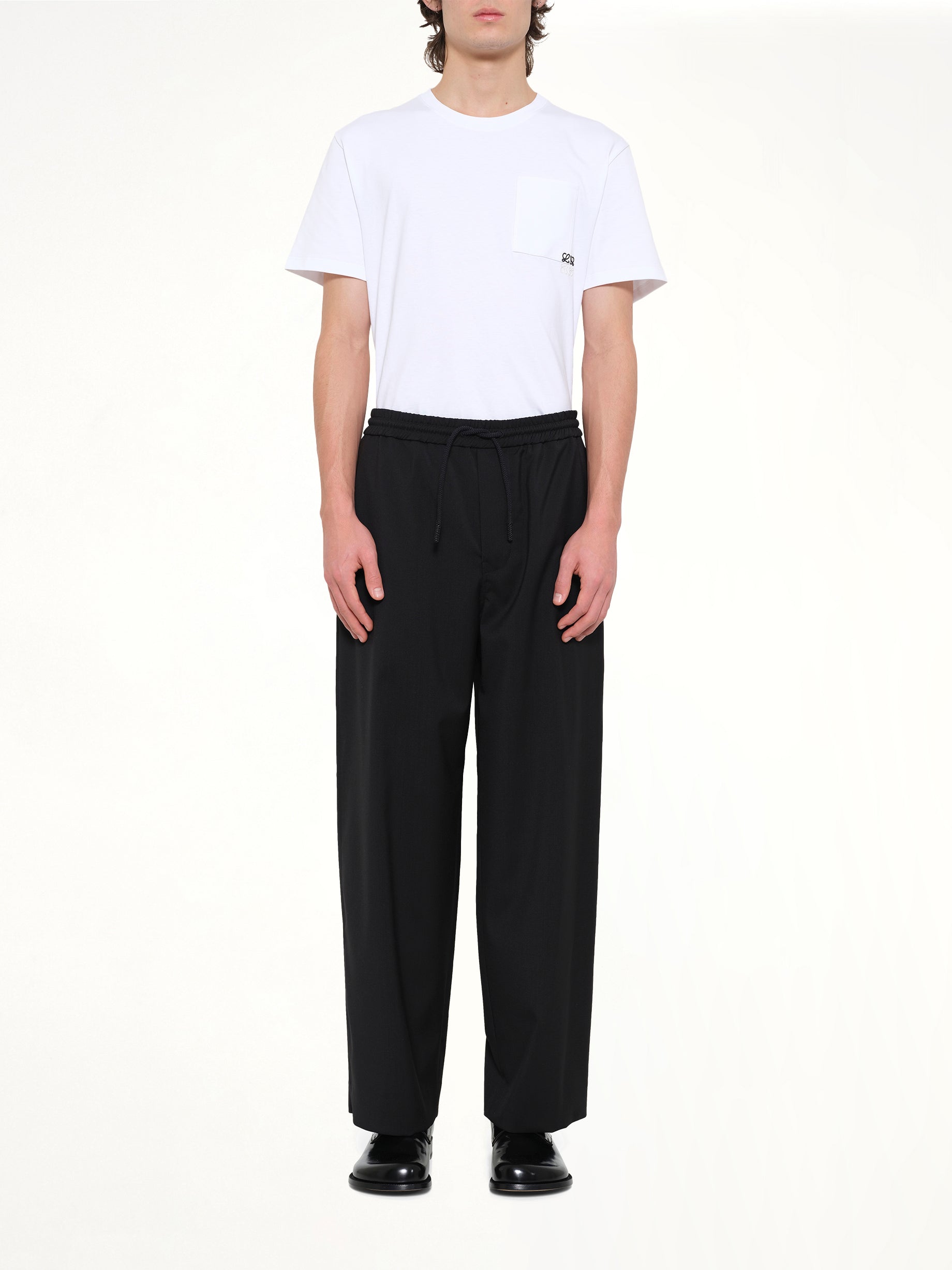 Drawstring Trousers AF in Black