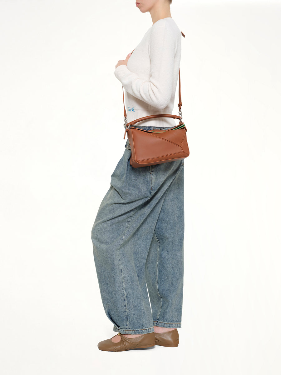 Puzzle Layers S Bag in Multicolor Squirrel