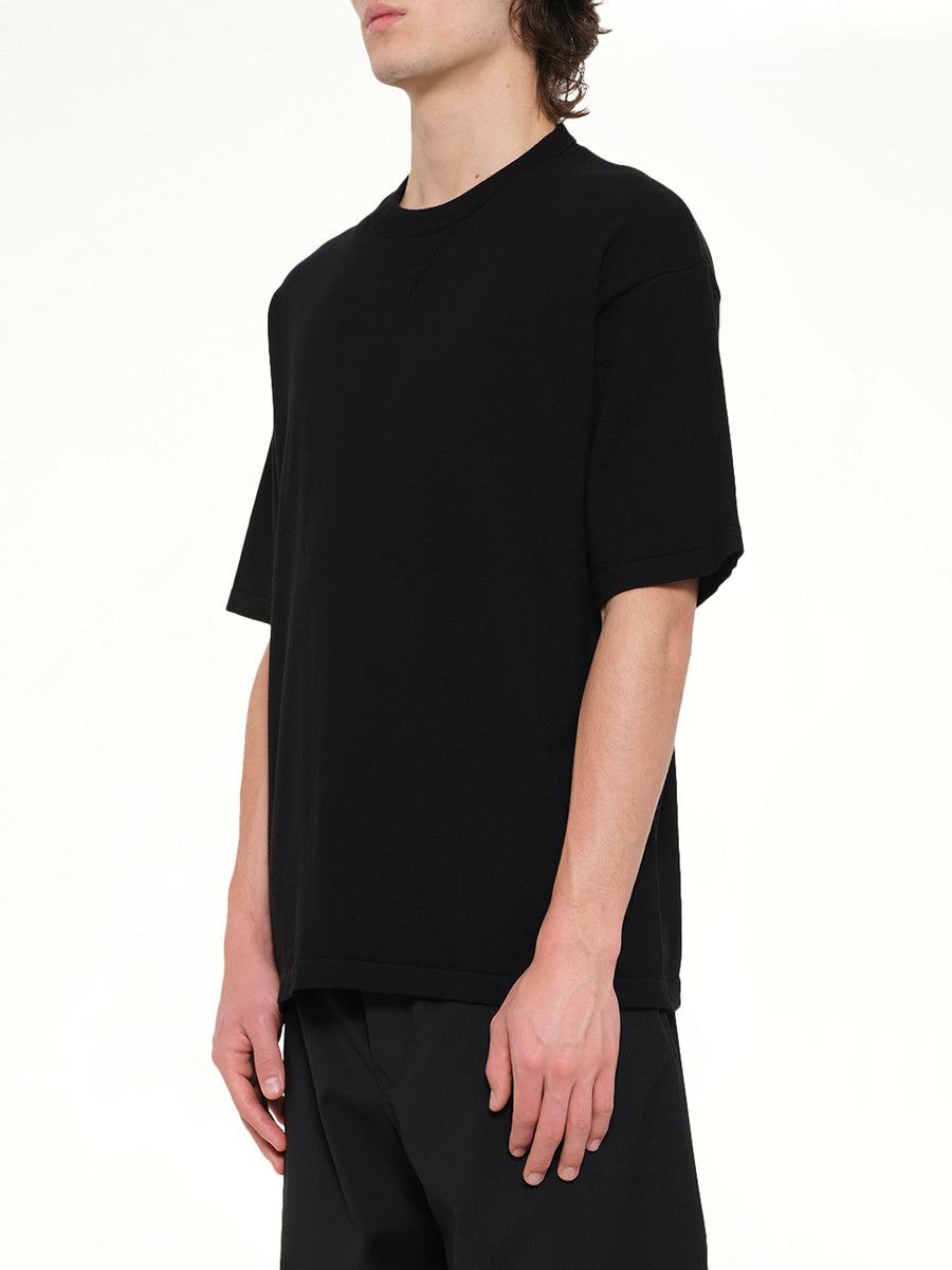 Twisted Rib Top in Black