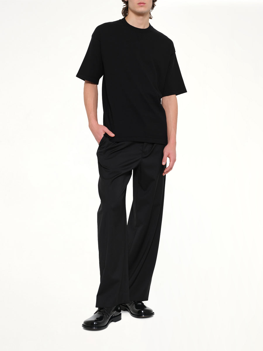 Twisted Rib Top in Black
