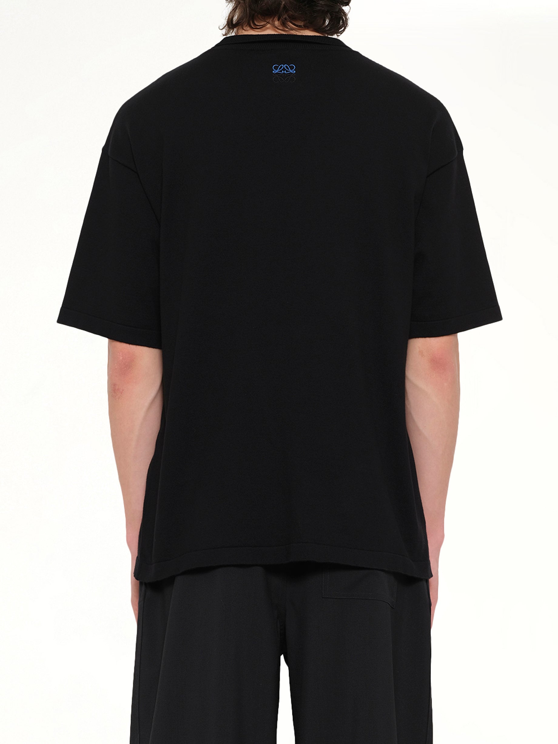 Twisted Rib Top in Black