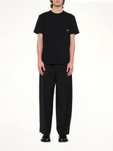 Two-Tone Anagram Relaxed Fit T-Shirt in Black