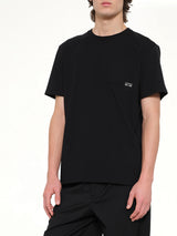 Two-Tone Anagram Relaxed Fit T-Shirt in Black