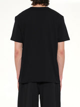 Two-Tone Anagram Relaxed Fit T-Shirt in Black