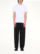 Two-Tone Anagram Relaxed Fit T-Shirt in White