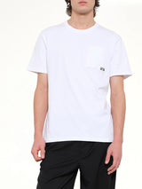 Two-Tone Anagram Relaxed Fit T-Shirt in White