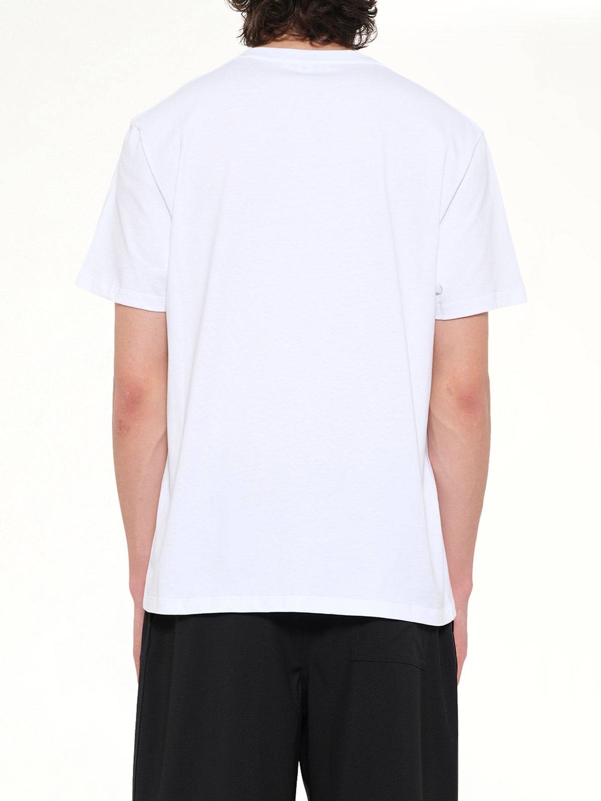 Two-Tone Anagram Relaxed Fit T-Shirt in White
