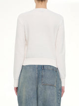 Wool Sweater in Ecru/Blue