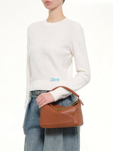 Wool Sweater in Ecru/Blue