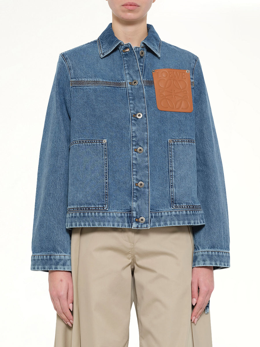 Workwear Jacket in Jeans Blue