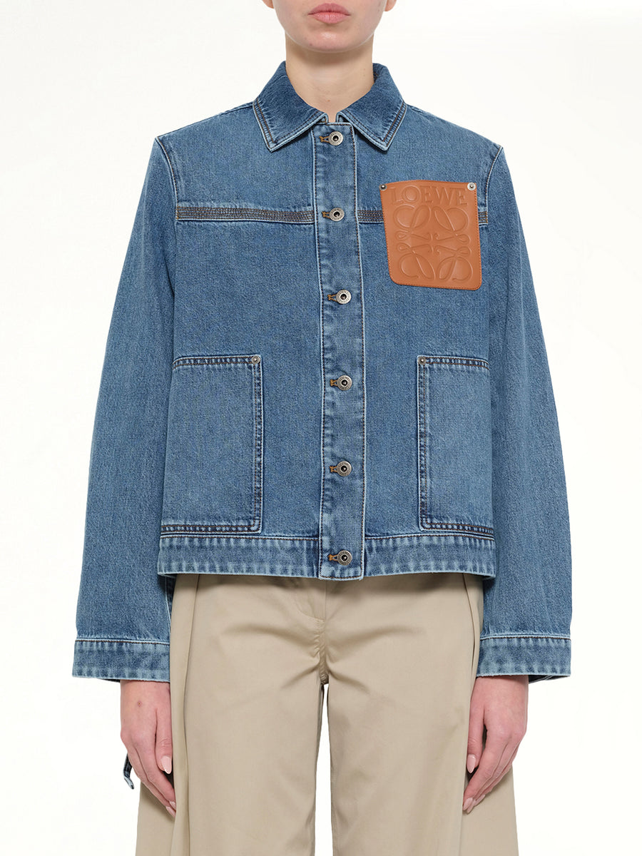 Workwear Jacket in Jeans Blue