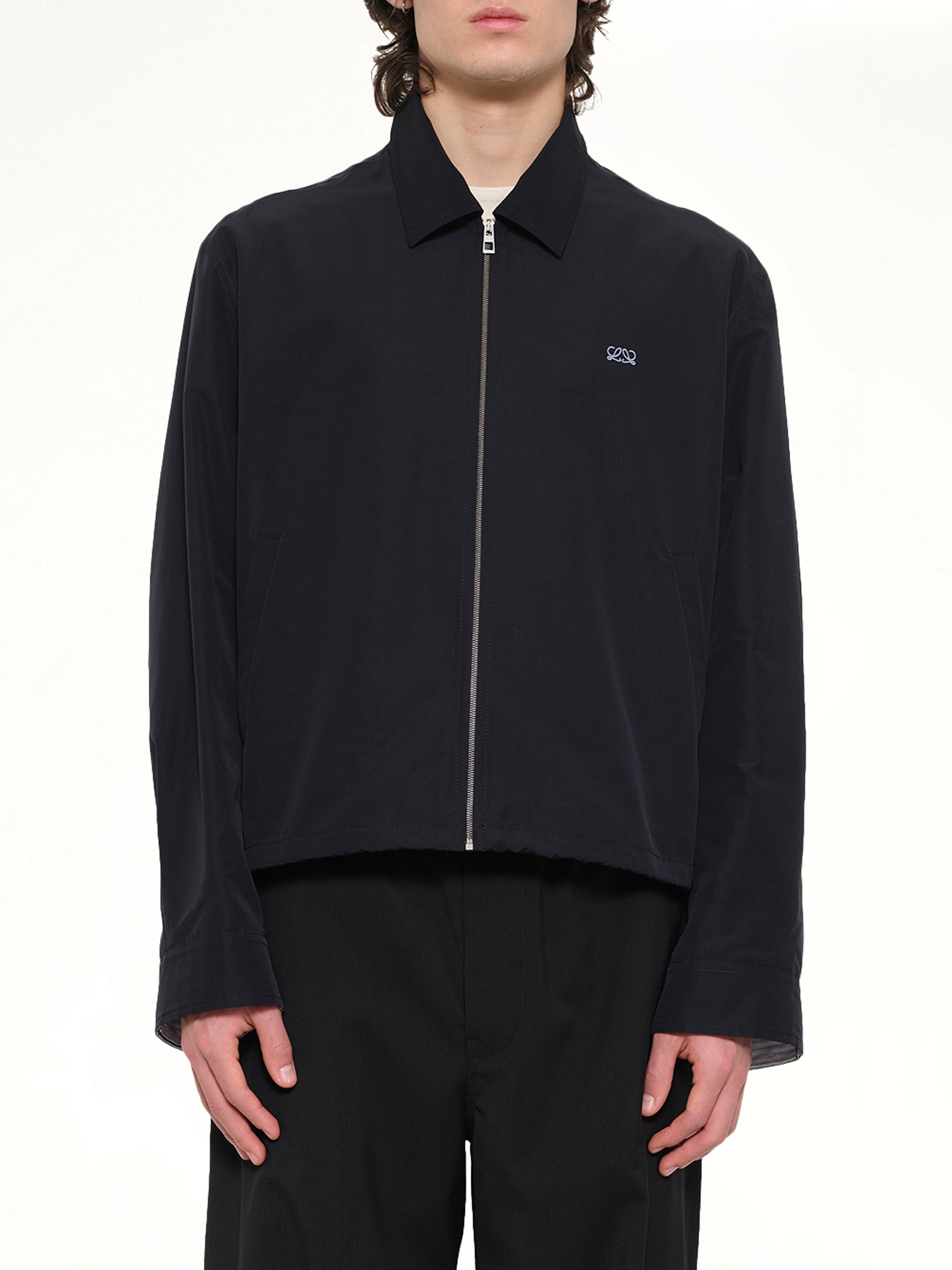 Zip-Up Jacket in Black