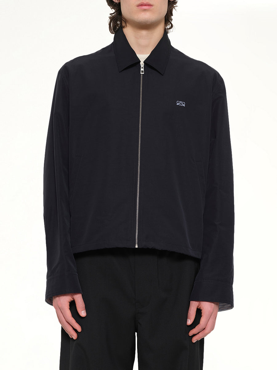 Zip-Up Jacket in Black