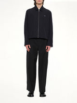 Zip-Up Jacket in Black