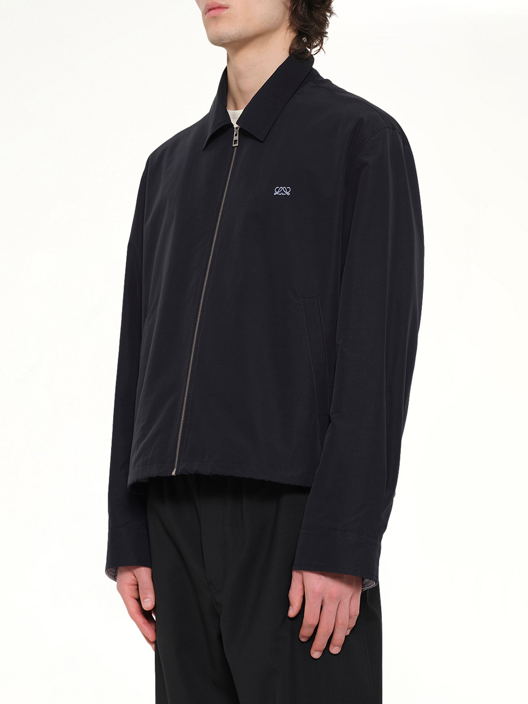 Zip-Up Jacket in Black