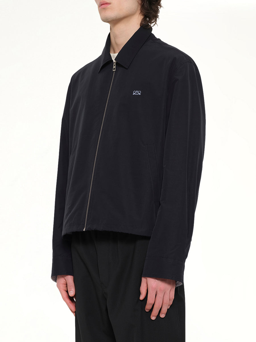 Zip-Up Jacket in Black