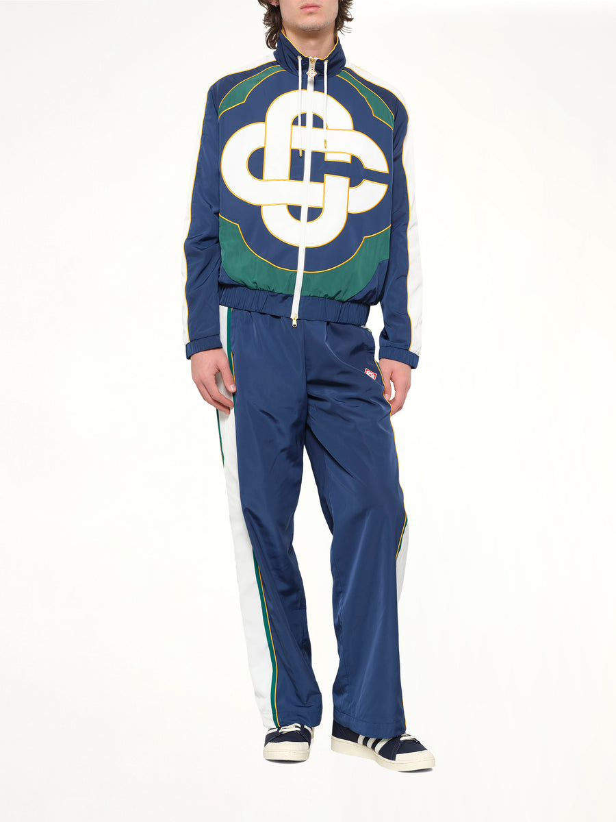 CC Applique Colourblock Windbreaker Jacket in Navy