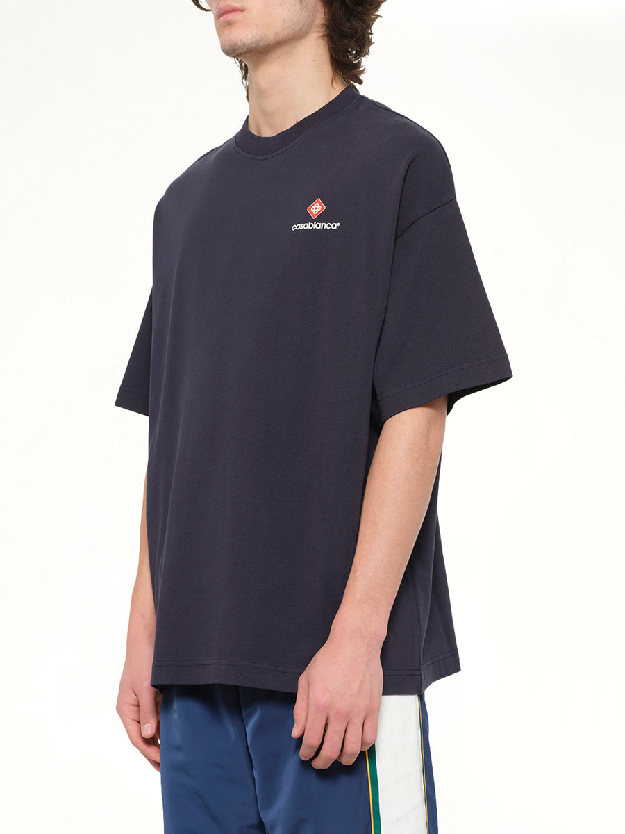 Casablanca Sports Oversized T-Shirt in Navy