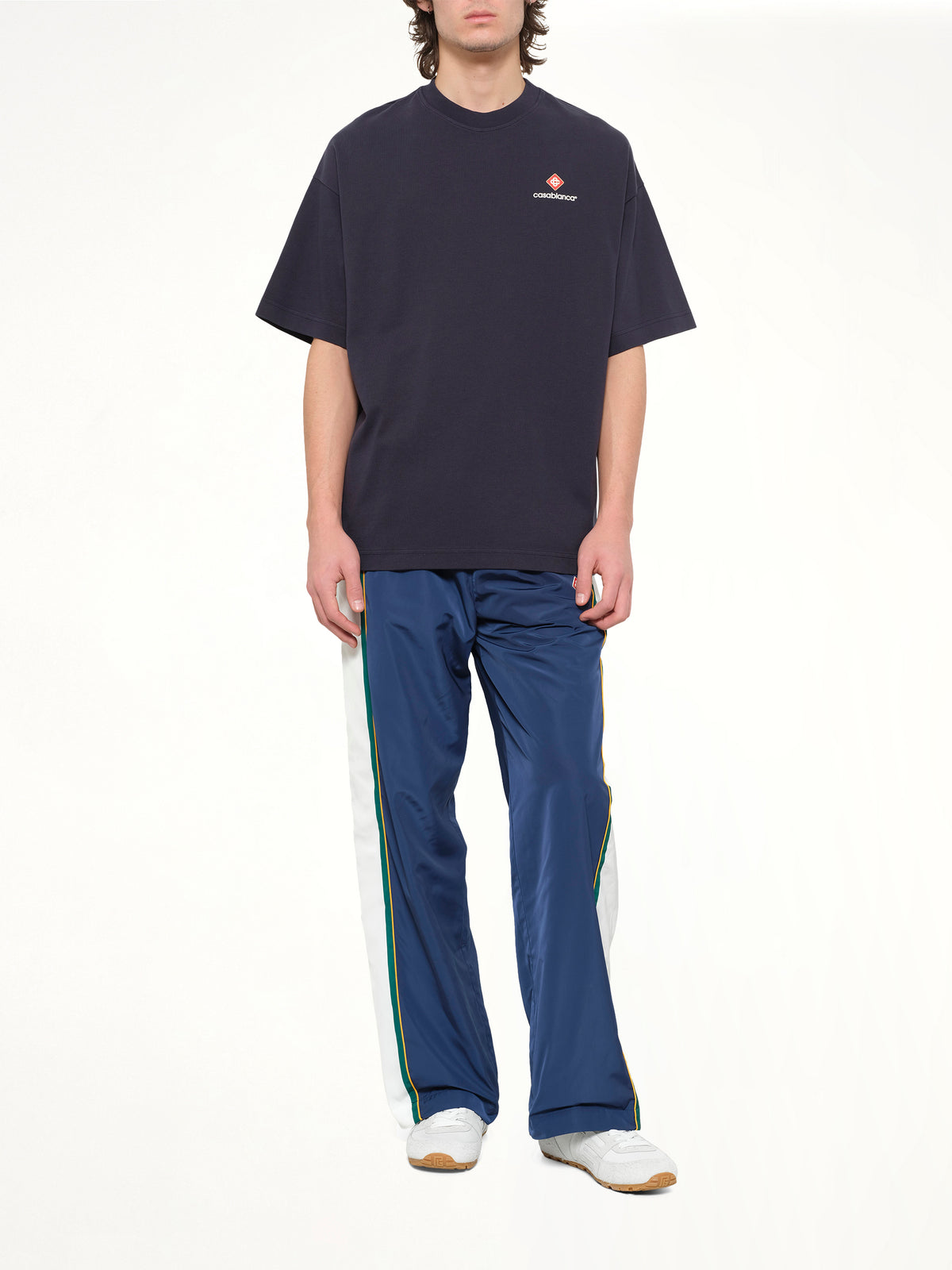 Casablanca Sports Oversized T-Shirt in Navy