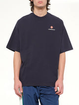 Casablanca Sports Oversized T-Shirt in Navy