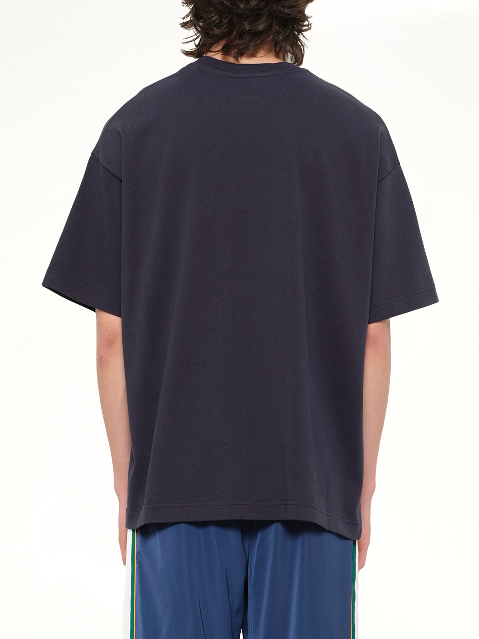 Casablanca Sports Oversized T-Shirt in Navy