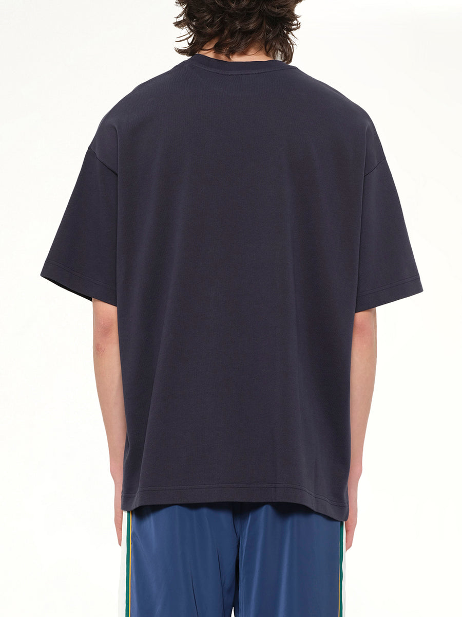 Casablanca Sports Oversized T-Shirt in Navy