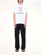 Casablanca Stacked Classic T-Shirt in White