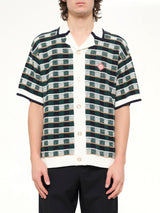 Cotton Mosaic Shirt in Green