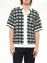 Cotton Mosaic Shirt in Green