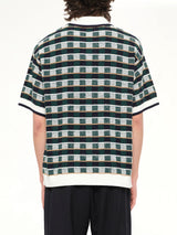 Cotton Mosaic Shirt in Green