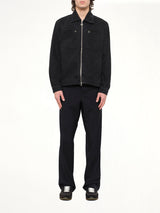 Denim Monogram Jacket in Black