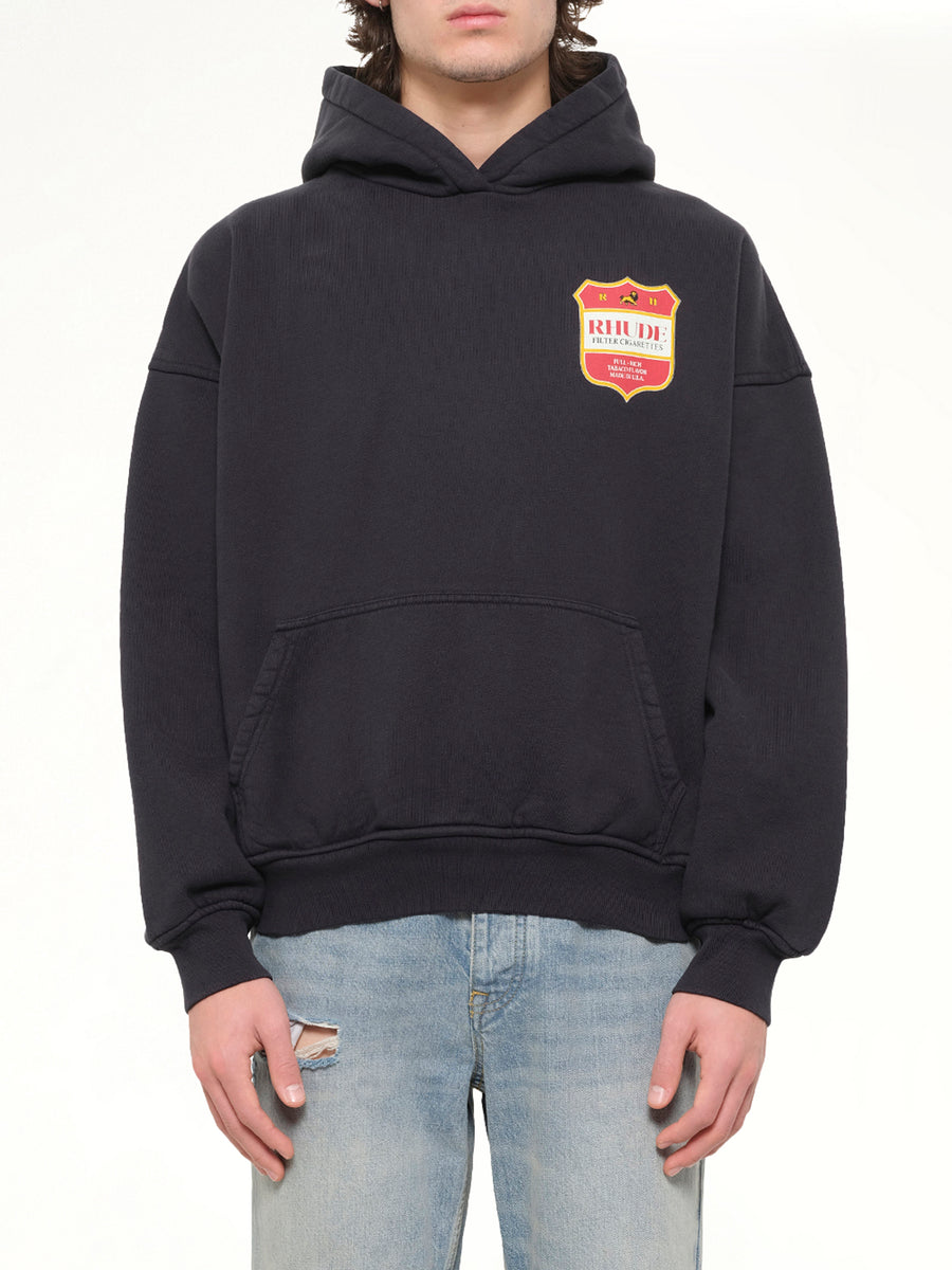 Filtaro Crest Hoodie in Vintage Black