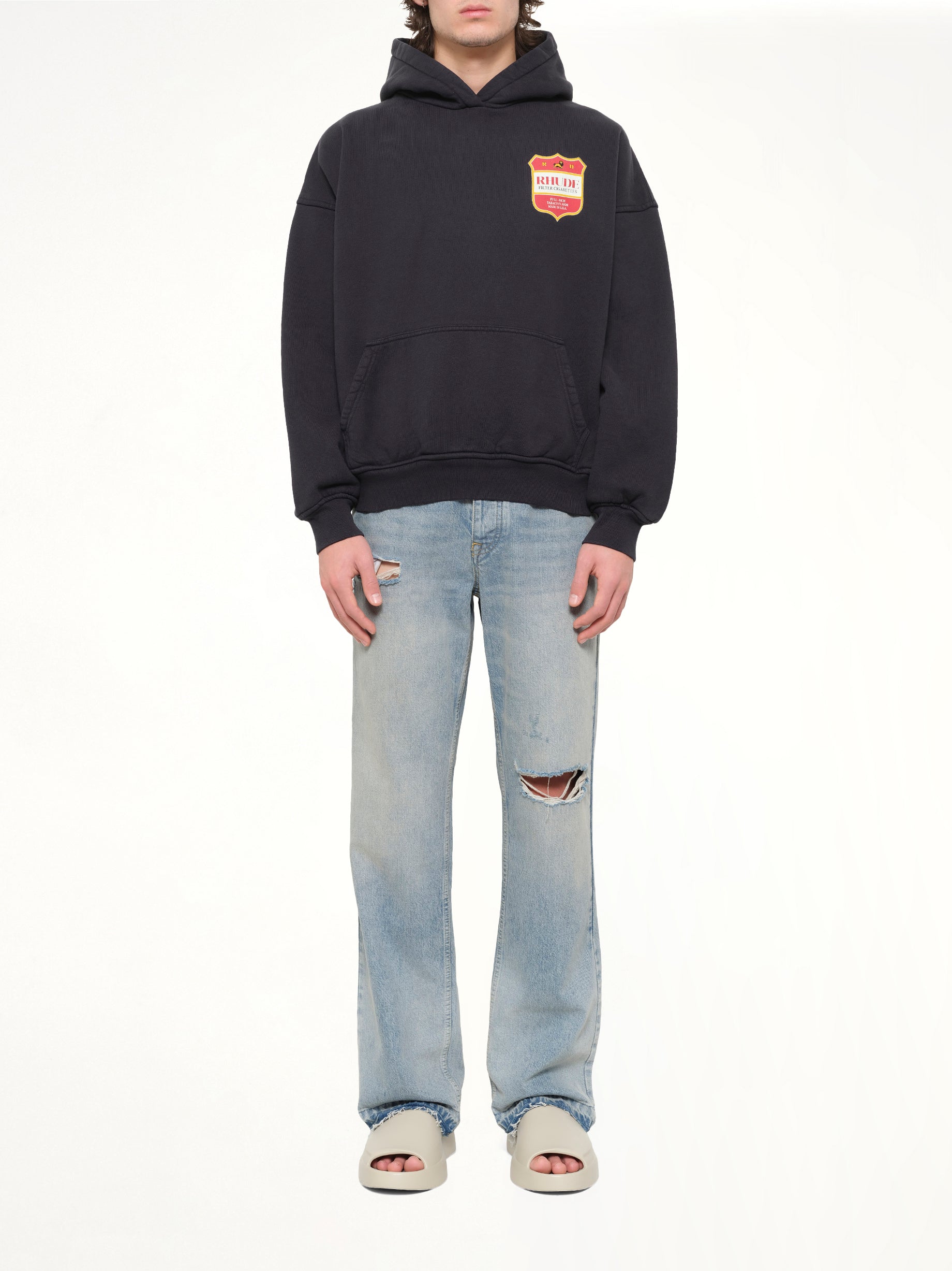 Filtaro Crest Hoodie in Vintage Black