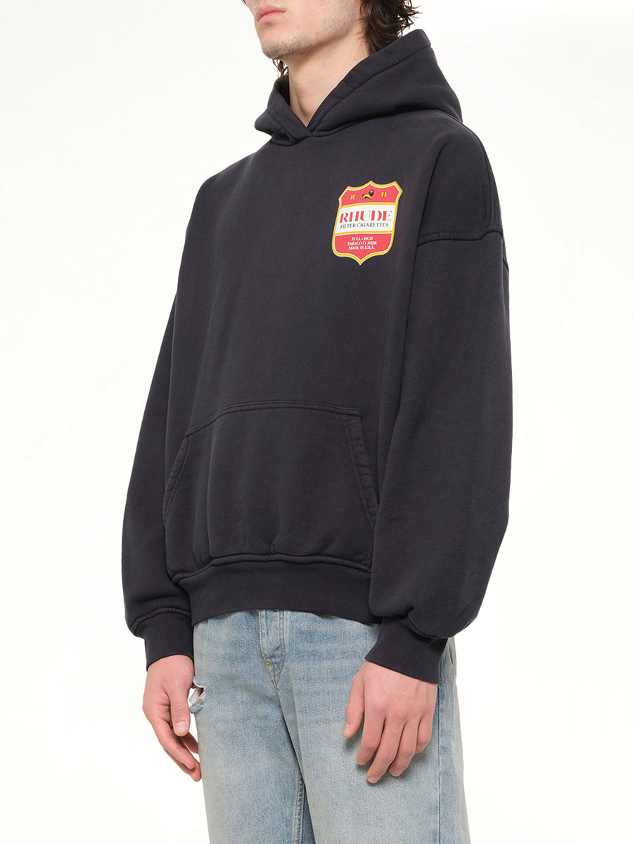 Filtaro Crest Hoodie in Vintage Black