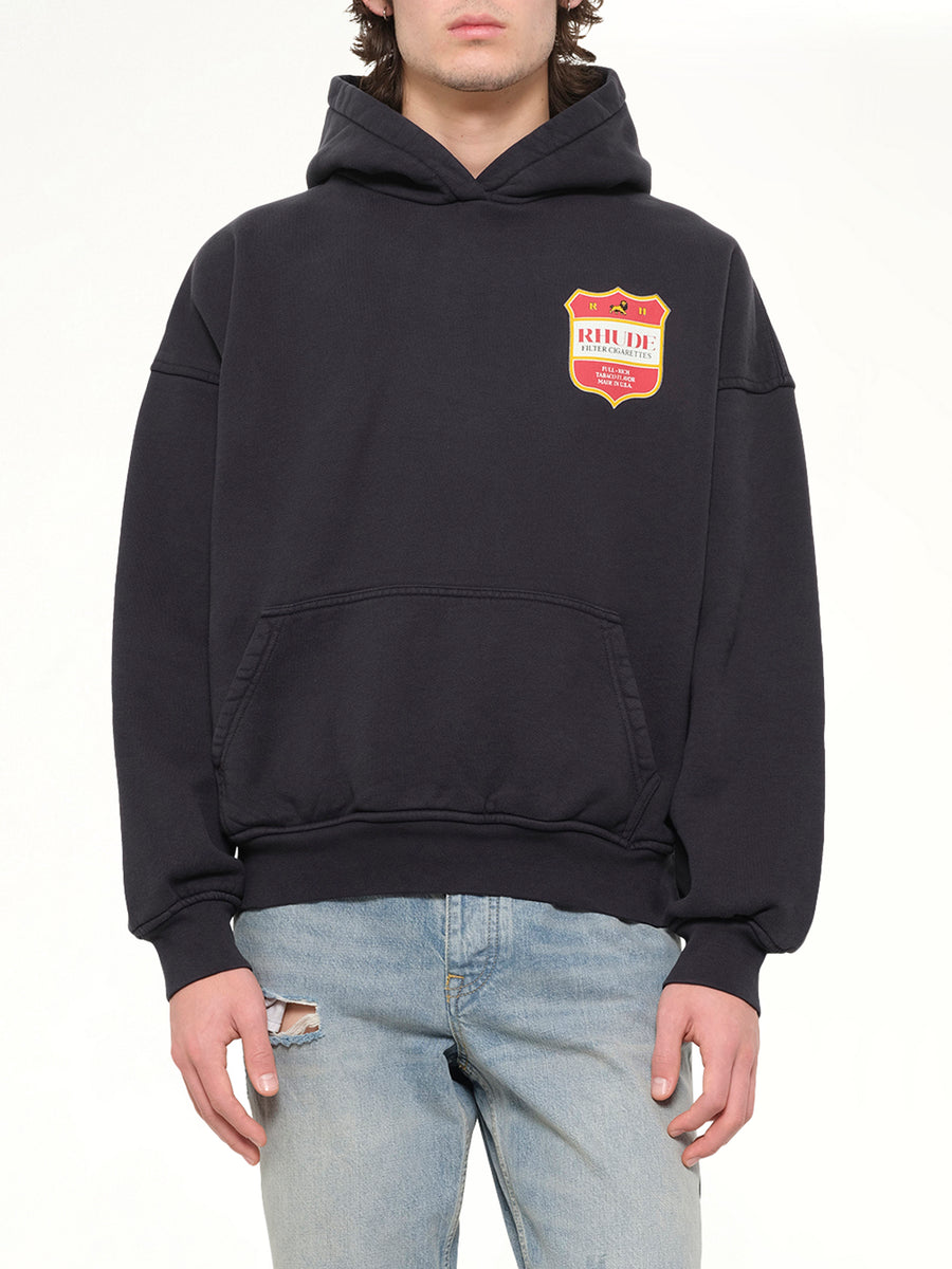 Filtaro Crest Hoodie in Vintage Black