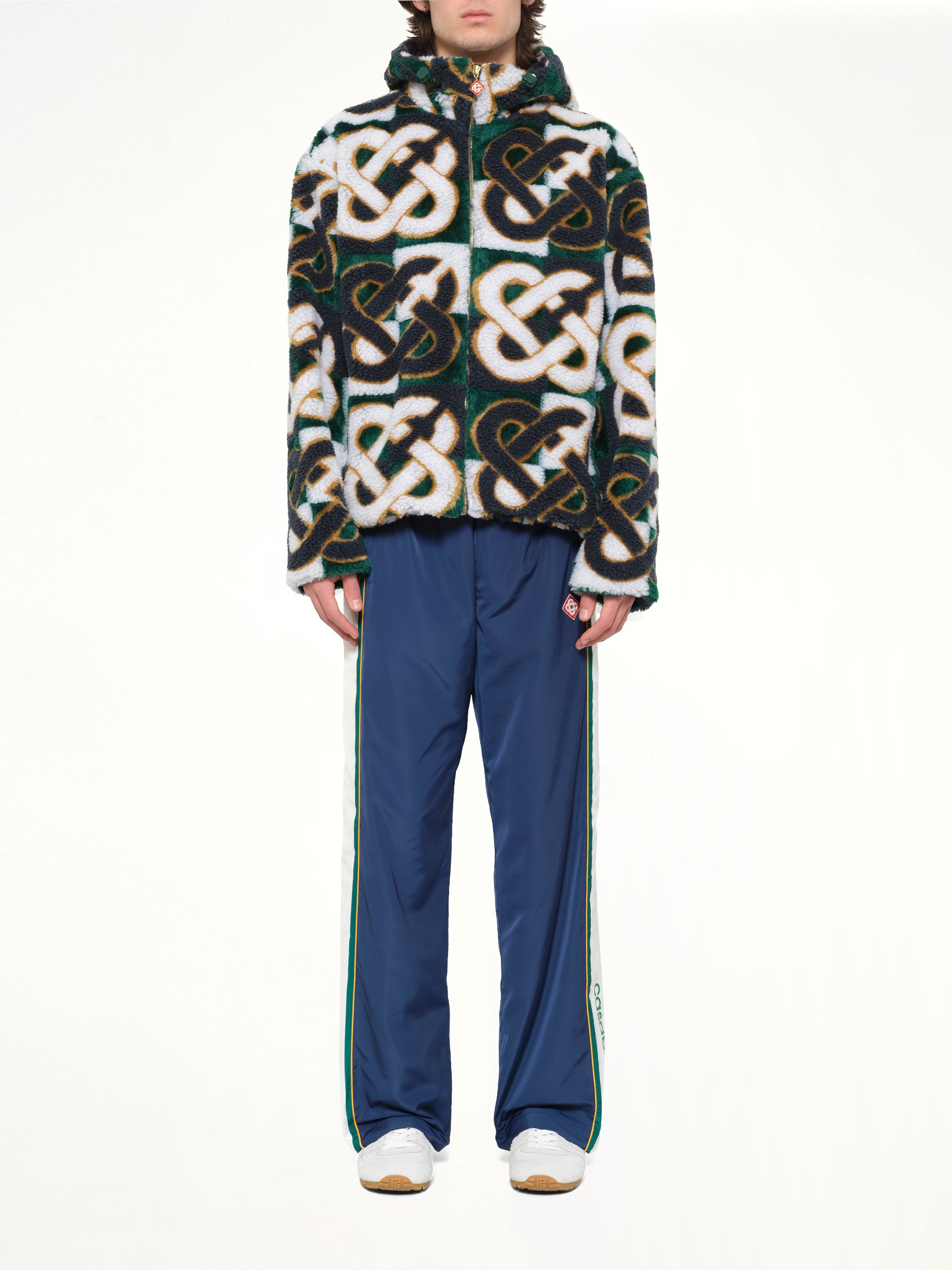 Fleece Casablanca Monogram Jacket in Green