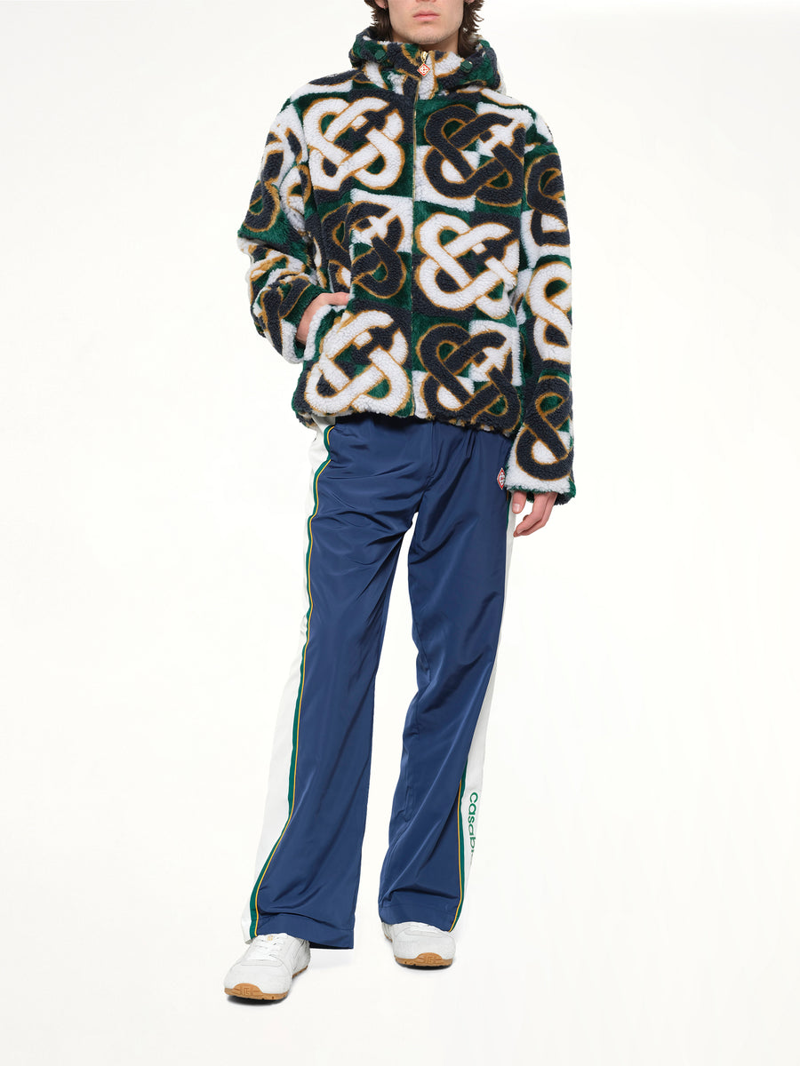 Fleece Casablanca Monogram Jacket in Green