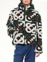 Fleece Casablanca Monogram Jacket in Green