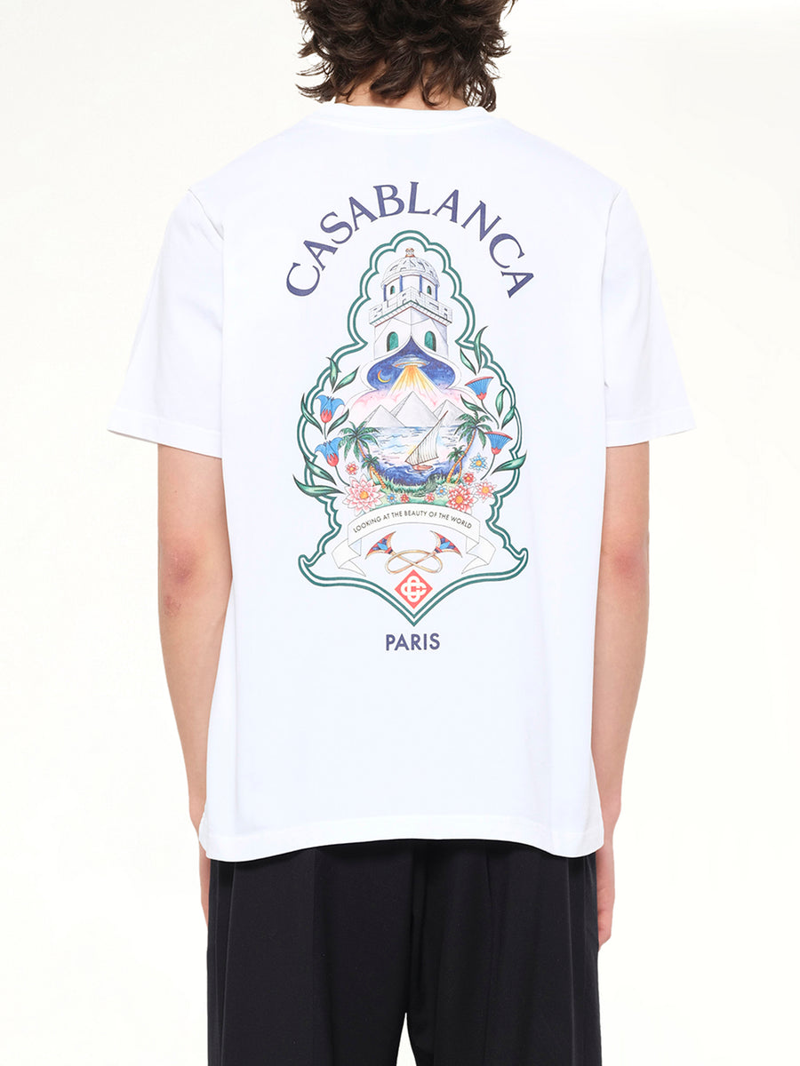 Hotel Emblem Classic T-Shirt in White